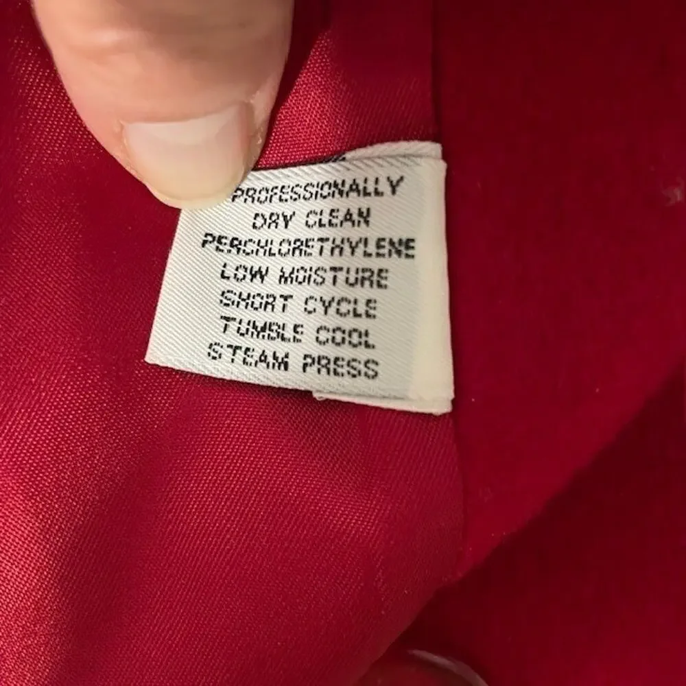 Forecaster Red Wool Coat Women's 10 Elegant Minimalist Quiet Luxury Outerwear